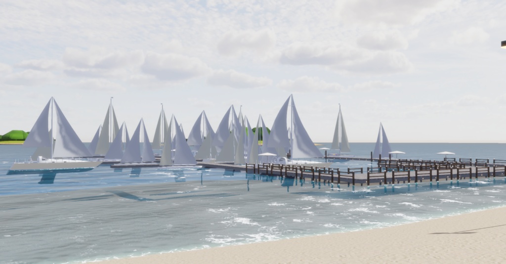 WARUDO(PRO-URP) ENVIRONMENT - WP005 MARINA BEACH