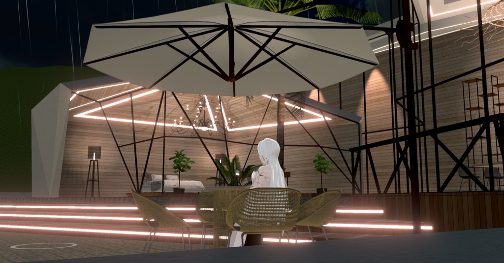 WARUDO(standard) ENVIRONMENT - W007 VILLA THE HILL(in the rain)