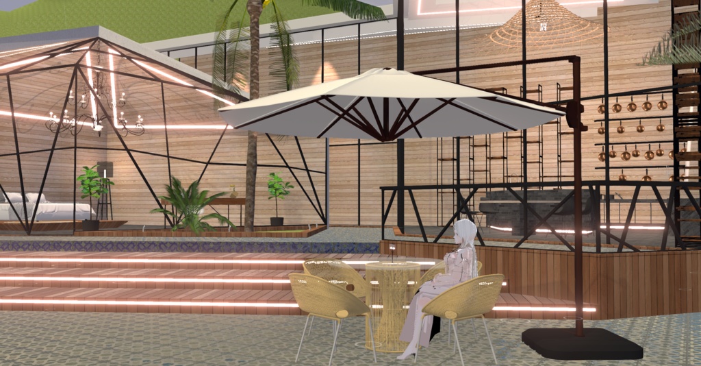 WARUDO(standard) ENVIRONMENT - W007 VILLA THE HILL(in the rain)