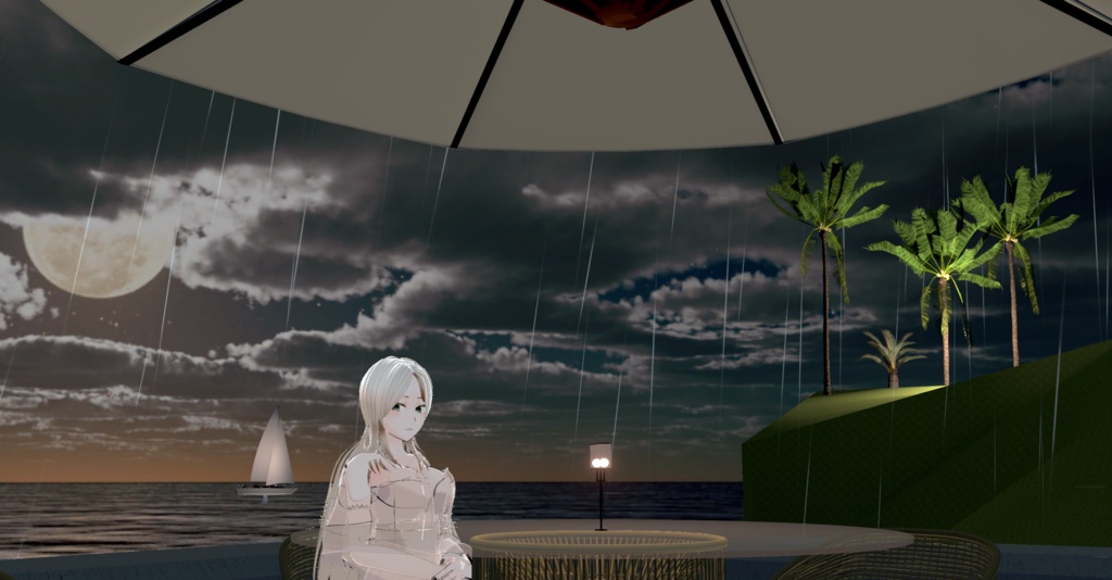 WARUDO(standard) ENVIRONMENT - W007 VILLA THE HILL(in the rain)