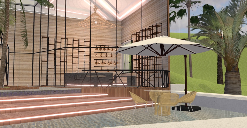 WARUDO(standard) ENVIRONMENT - W007 VILLA THE HILL(in the rain)