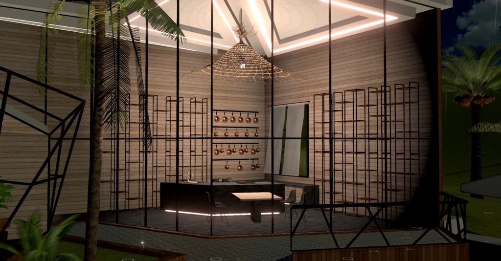 WARUDO(standard) ENVIRONMENT - W007 VILLA THE HILL(in the rain)