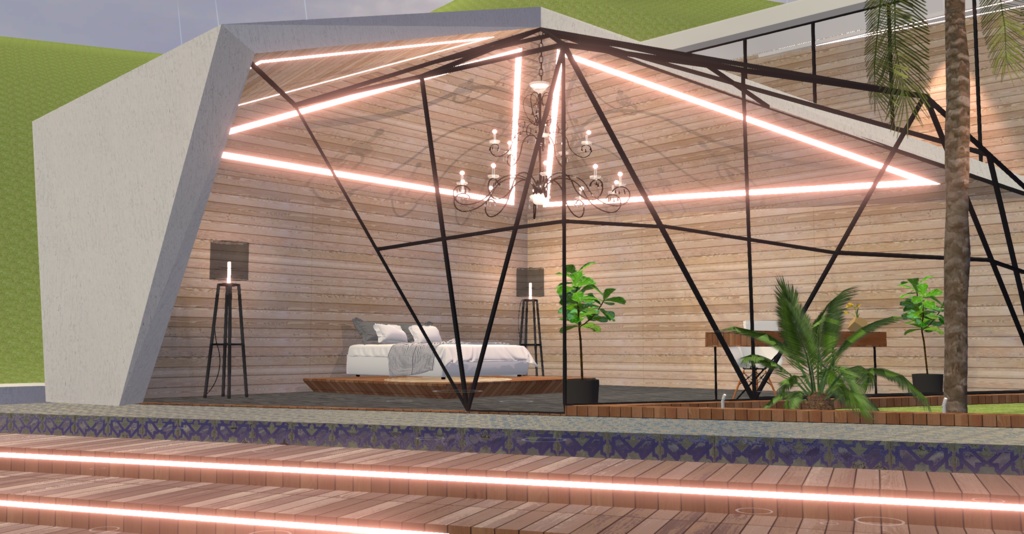 WARUDO(standard) ENVIRONMENT - W007 VILLA THE HILL(in the rain)