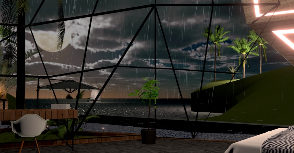 WARUDO(standard) ENVIRONMENT - W007 VILLA THE HILL(in the rain)