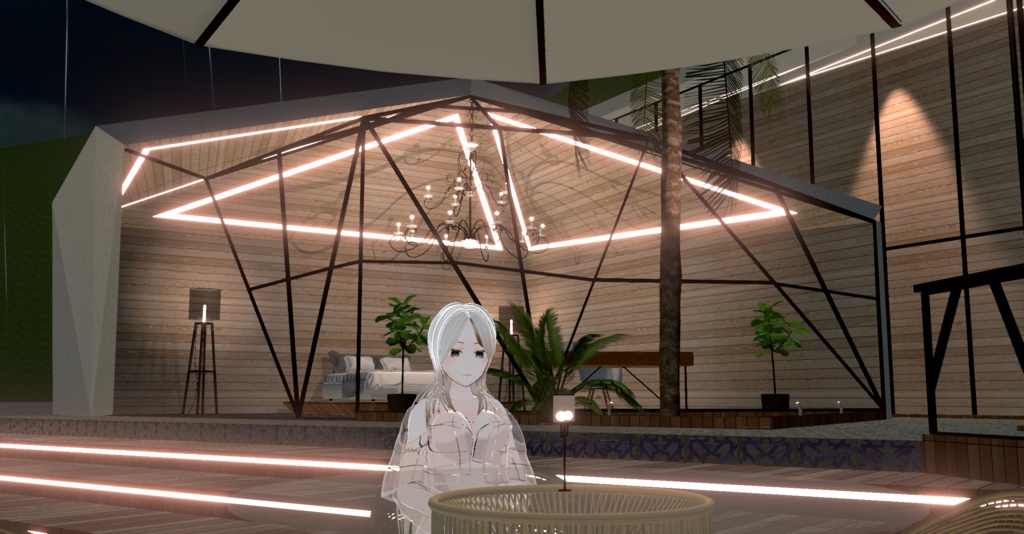 WARUDO(standard) ENVIRONMENT - W007 VILLA THE HILL(in the rain)