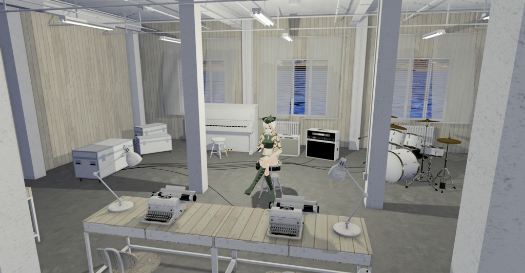 WARUDO(PRO/STANDARD) ENVIRONMENT - W015 stage white (day only)