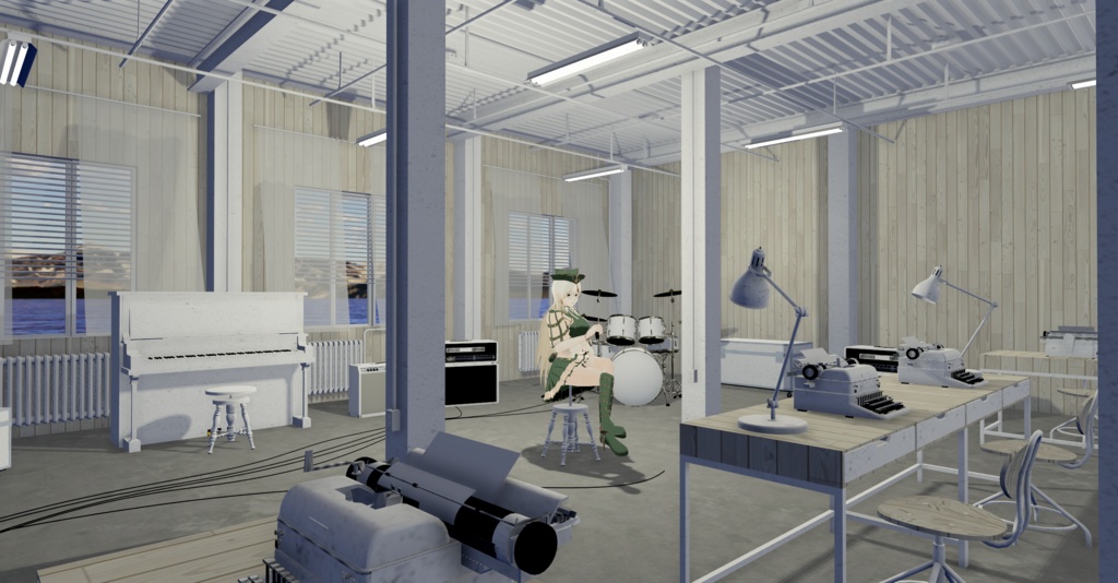 WARUDO(PRO/STANDARD) ENVIRONMENT - W015 stage white (day only)