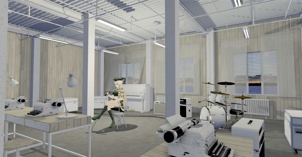 WARUDO(PRO/STANDARD) ENVIRONMENT - W015 stage white (day only)