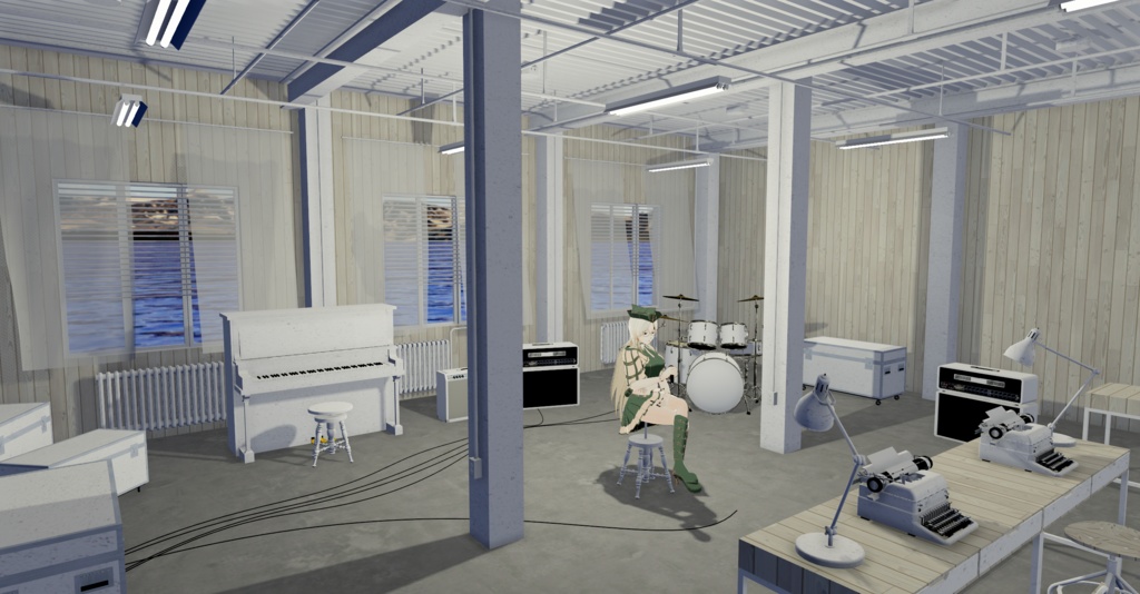 WARUDO(PRO/STANDARD) ENVIRONMENT - W015 stage white (day only)