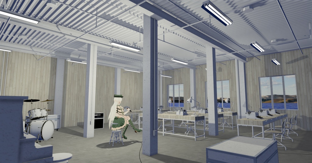 WARUDO(PRO/STANDARD) ENVIRONMENT - W015 stage white (day only)