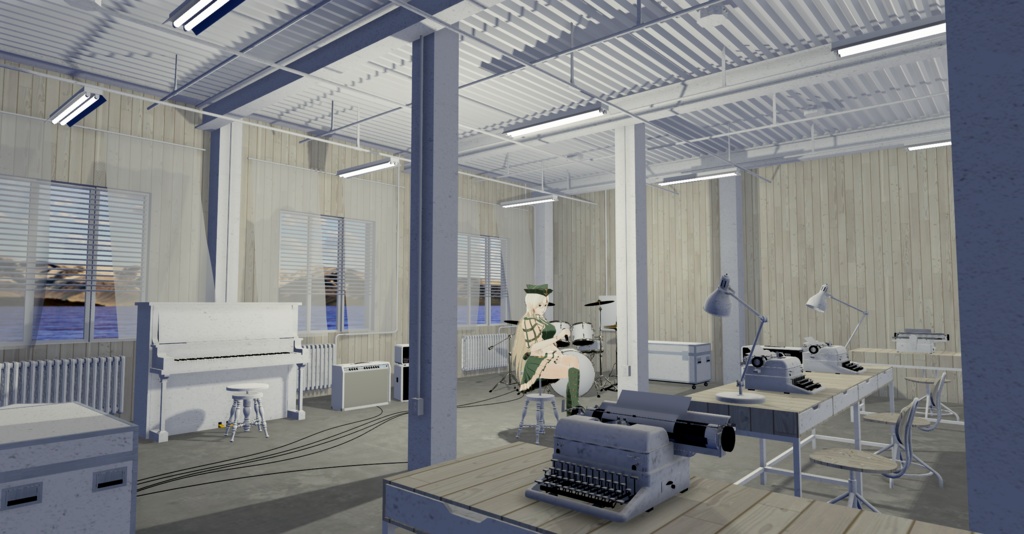 WARUDO(PRO/STANDARD) ENVIRONMENT - W015 stage white (day only)