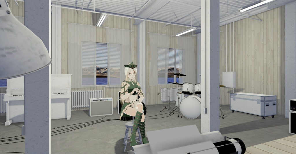 WARUDO(PRO/STANDARD) ENVIRONMENT - W015 stage white (day only)