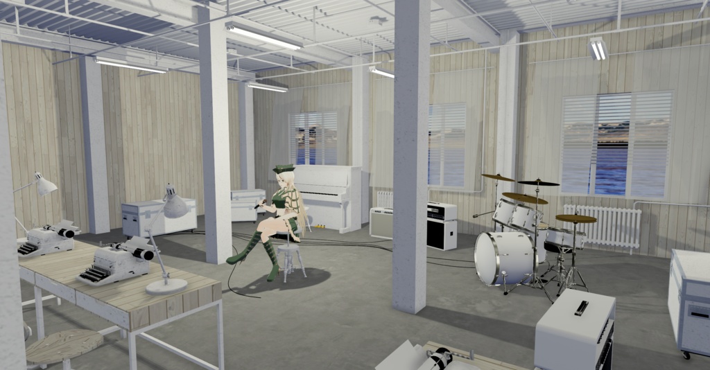 WARUDO(PRO/STANDARD) ENVIRONMENT - W015 stage white (day only)