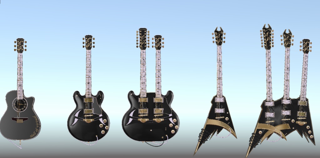 WARUDO(PRO/STANDARD) PROP - HOG001 5 in 1 guitarpack prop