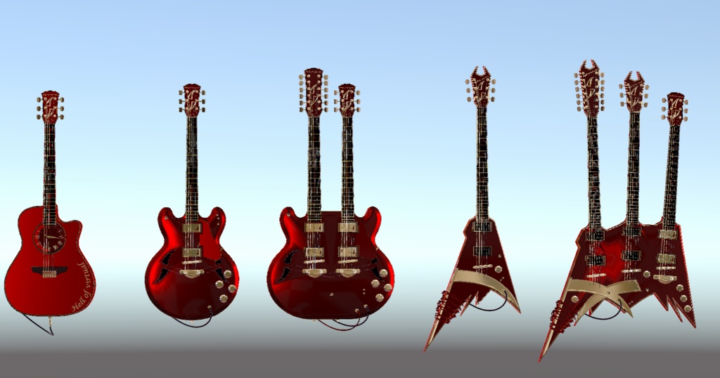 WARUDO(PRO/STANDARD) PROP - HOG001 5 in 1 guitarpack prop