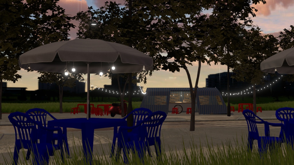 WARUDO(PRO/STANDARD) ENVIRONMENT - W019 STREETPUB(rain)