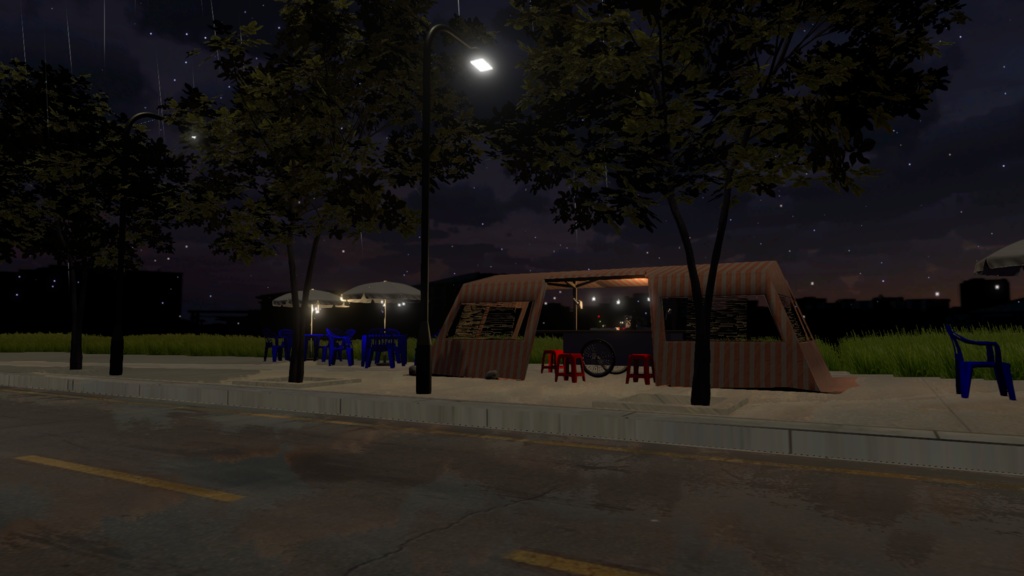 WARUDO(PRO/STANDARD) ENVIRONMENT - W019 STREETPUB(rain)