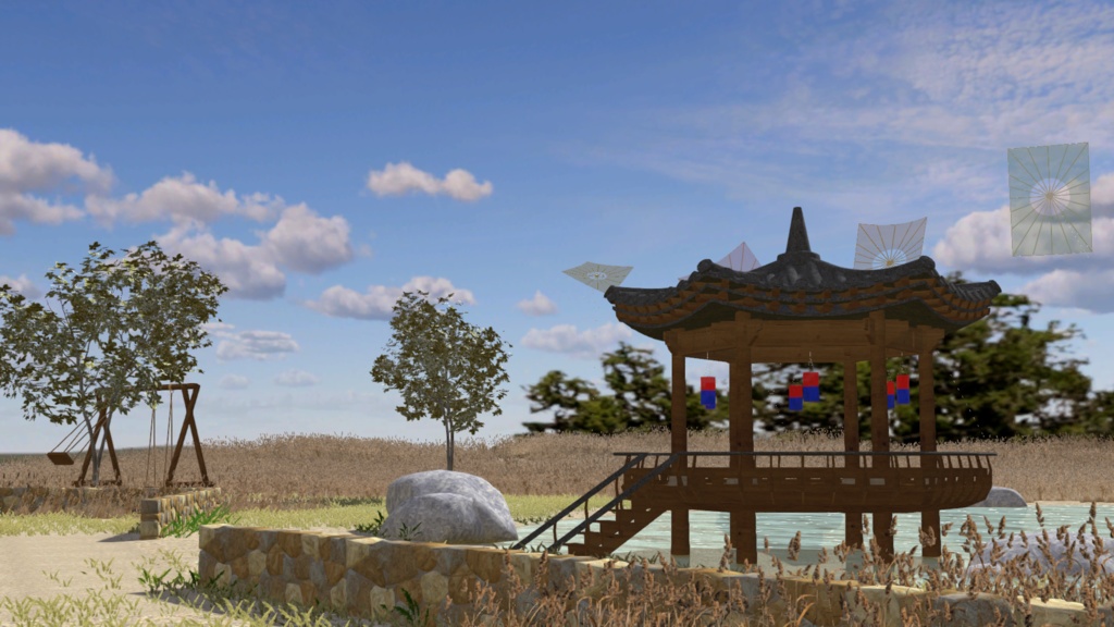 WARUDO(PRO/STANDARD) ENVIRONMENT - W018 Oriental Pavilion(hanok한옥)