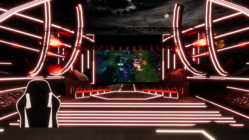 WARUDO(PRO/STANDARD) ENVIRONMENT - W036 GAME STADIUM (4color)