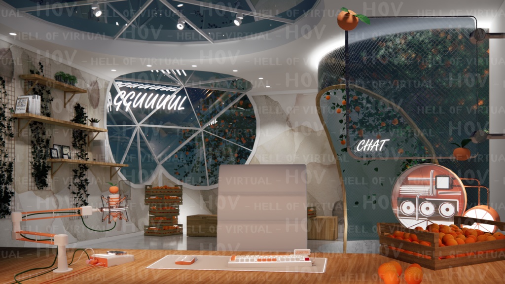 (4K)2D BACKGROUND for LIVE STREAMING - F002 GGUUUUL(mandarin)