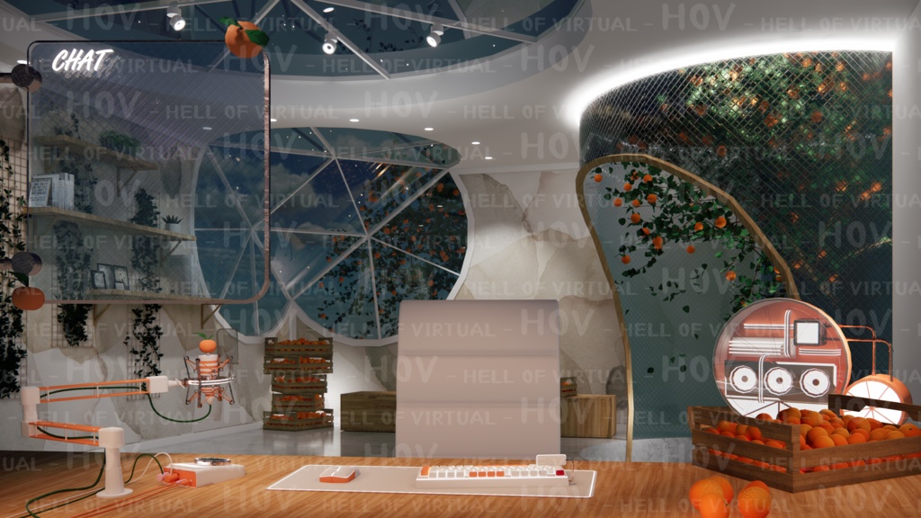 (4K)2D BACKGROUND for LIVE STREAMING - F002 GGUUUUL(mandarin)