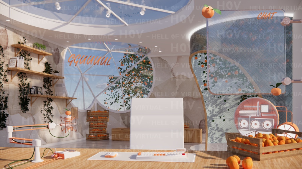 (4K)2D BACKGROUND for LIVE STREAMING - F002 GGUUUUL(mandarin)