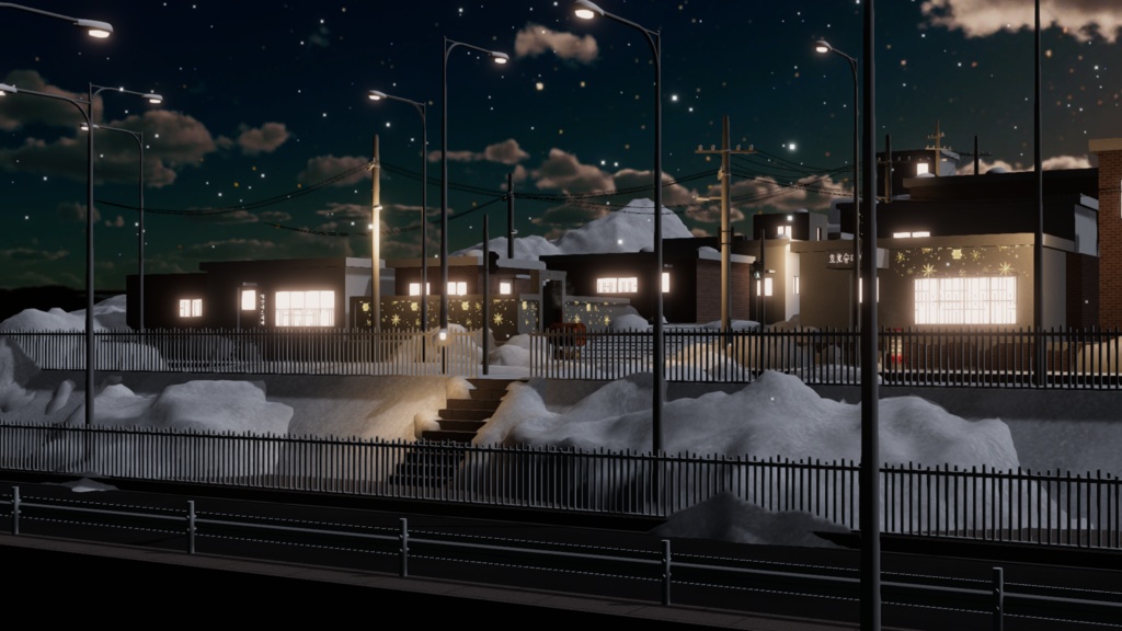 WARUDO(PRO/STANDARD) ENVIRONMENT - W044 달동네(MOONTOWN) (snow)