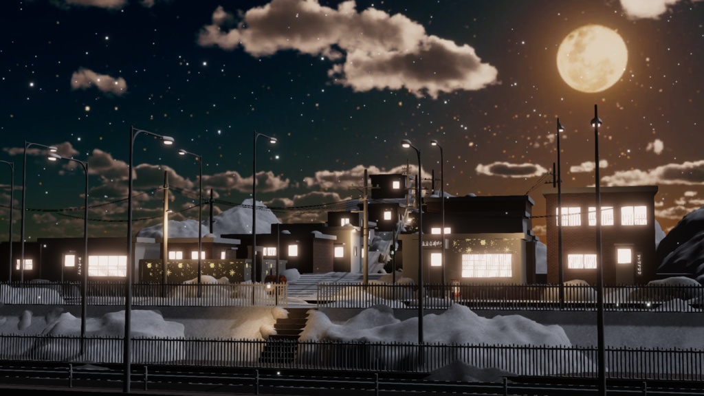 WARUDO(PRO/STANDARD) ENVIRONMENT - W044 달동네(MOONTOWN) (snow)