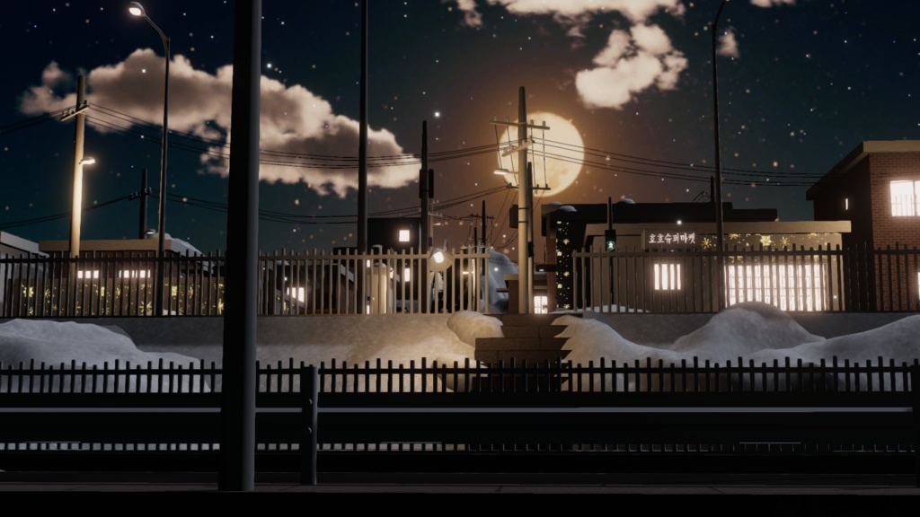 WARUDO(PRO/STANDARD) ENVIRONMENT - W044 달동네(MOONTOWN) (snow)