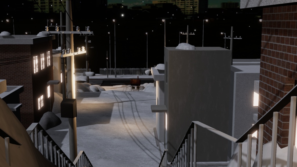 WARUDO(PRO/STANDARD) ENVIRONMENT - W044 달동네(MOONTOWN) (snow)