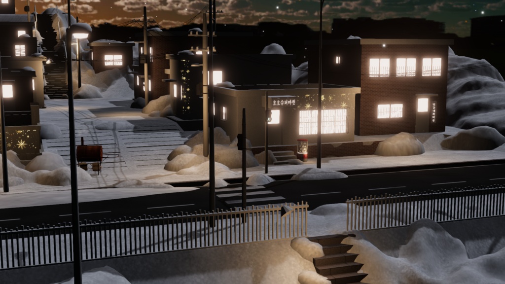WARUDO(PRO/STANDARD) ENVIRONMENT - W044 달동네(MOONTOWN) (snow)