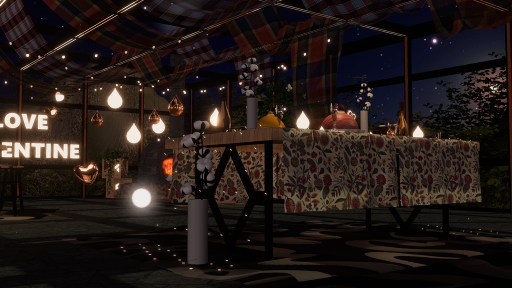 WARUDO(PRO/STANDARD) ENVIRONMENT - W051-VALENTINE GARDEN (2in1 pack)