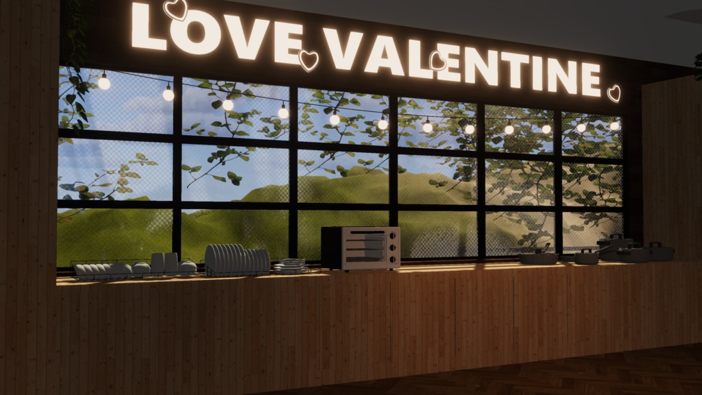 WARUDO(PRO/STANDARD) ENVIRONMENT - W051-VALENTINE GARDEN (2in1 pack)