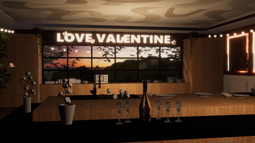 WARUDO(PRO/STANDARD) ENVIRONMENT - W051-VALENTINE GARDEN (2in1 pack)