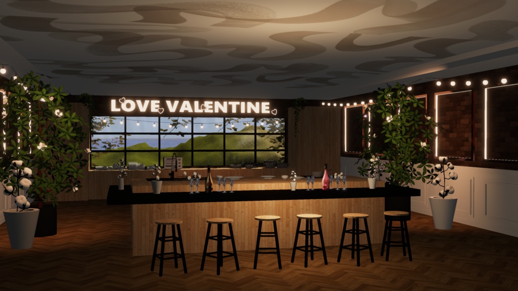 WARUDO(PRO/STANDARD) ENVIRONMENT - W051-VALENTINE GARDEN (2in1 pack)