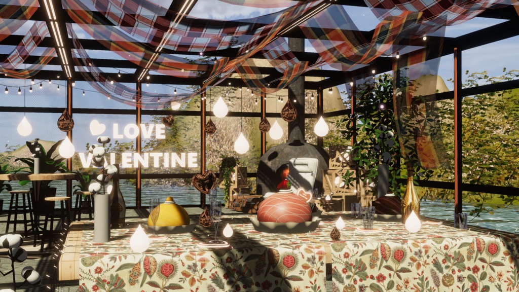 WARUDO(PRO/STANDARD) ENVIRONMENT - W051-VALENTINE GARDEN (2in1 pack)