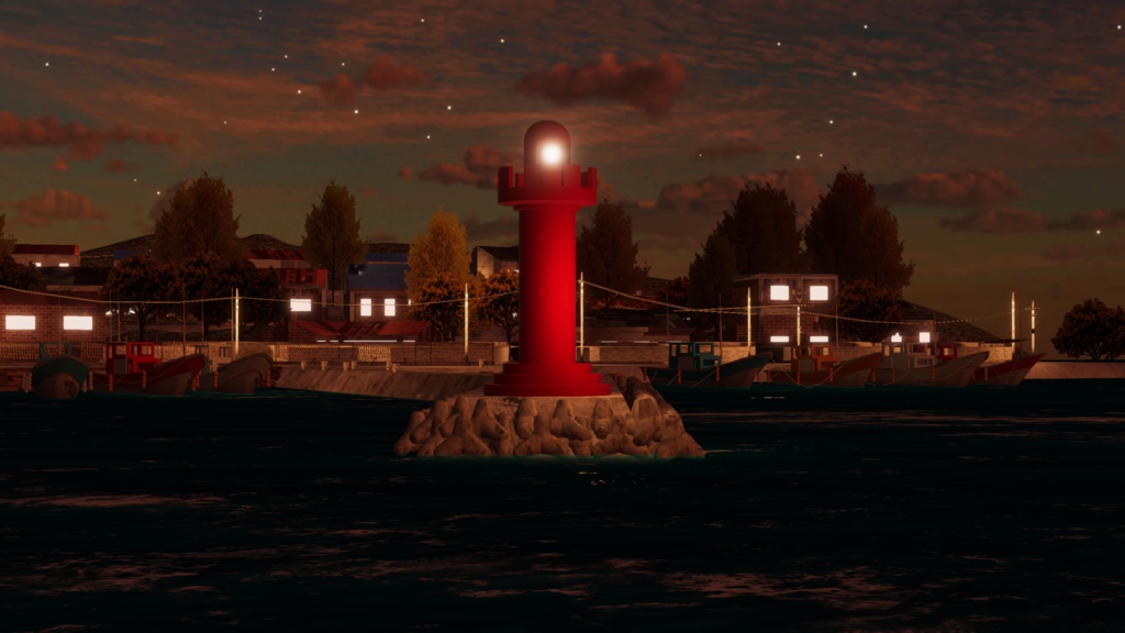 WARUDO(PRO/STANDARD) ENVIRONMENT - W054-FISHING VILLAGE (2in1)