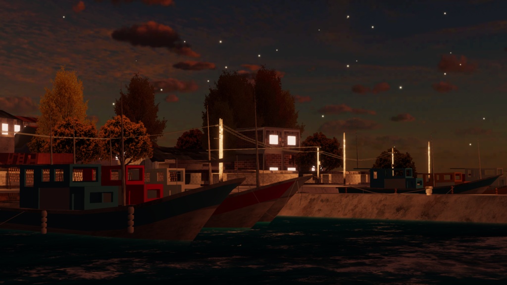 WARUDO(PRO/STANDARD) ENVIRONMENT - W054-FISHING VILLAGE (2in1)