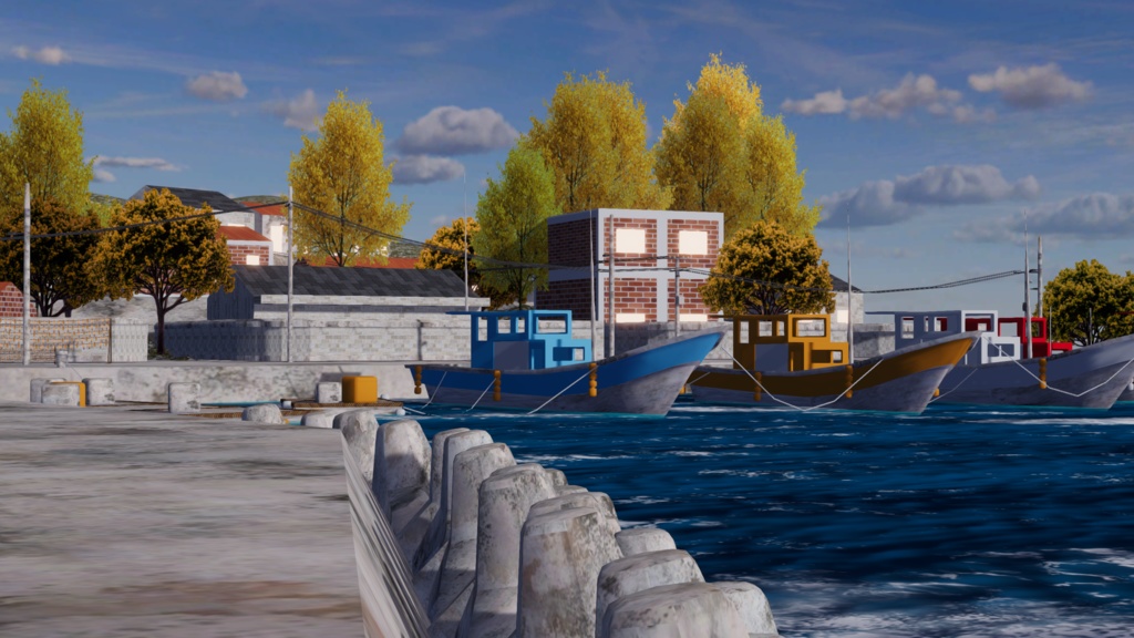 WARUDO(PRO/STANDARD) ENVIRONMENT - W054-FISHING VILLAGE (2in1)