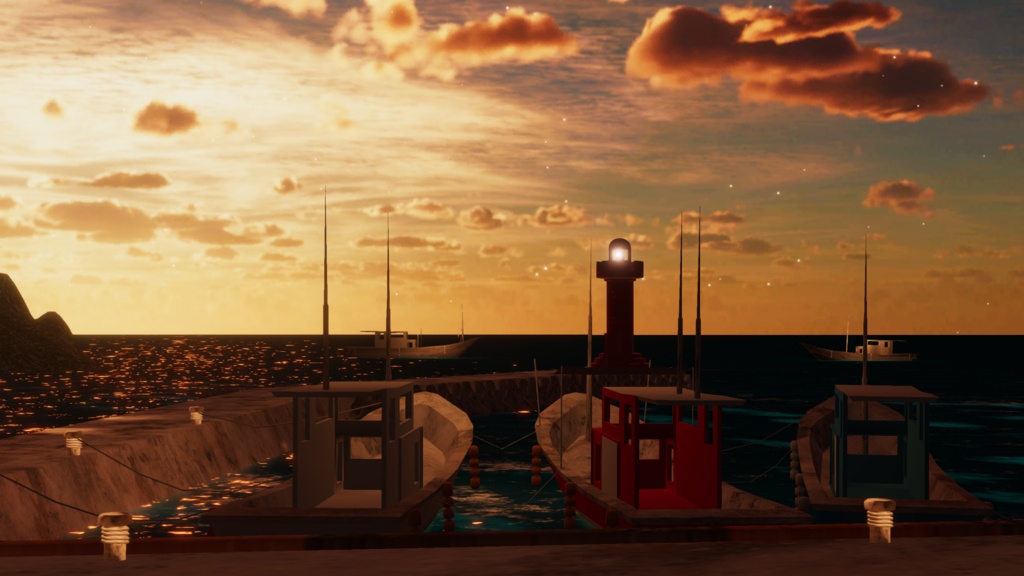 WARUDO(PRO/STANDARD) ENVIRONMENT - W054-FISHING VILLAGE (2in1)