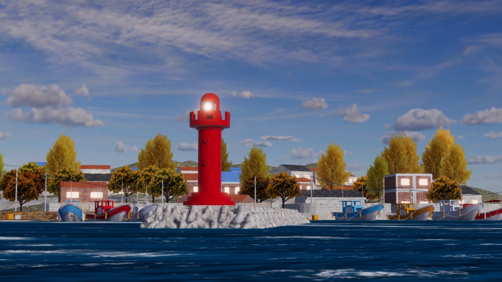 WARUDO(PRO/STANDARD) ENVIRONMENT - W054-FISHING VILLAGE (2in1)