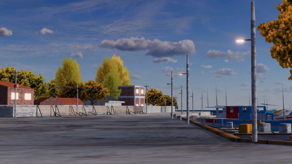 WARUDO(PRO/STANDARD) ENVIRONMENT - W054-FISHING VILLAGE (2in1)