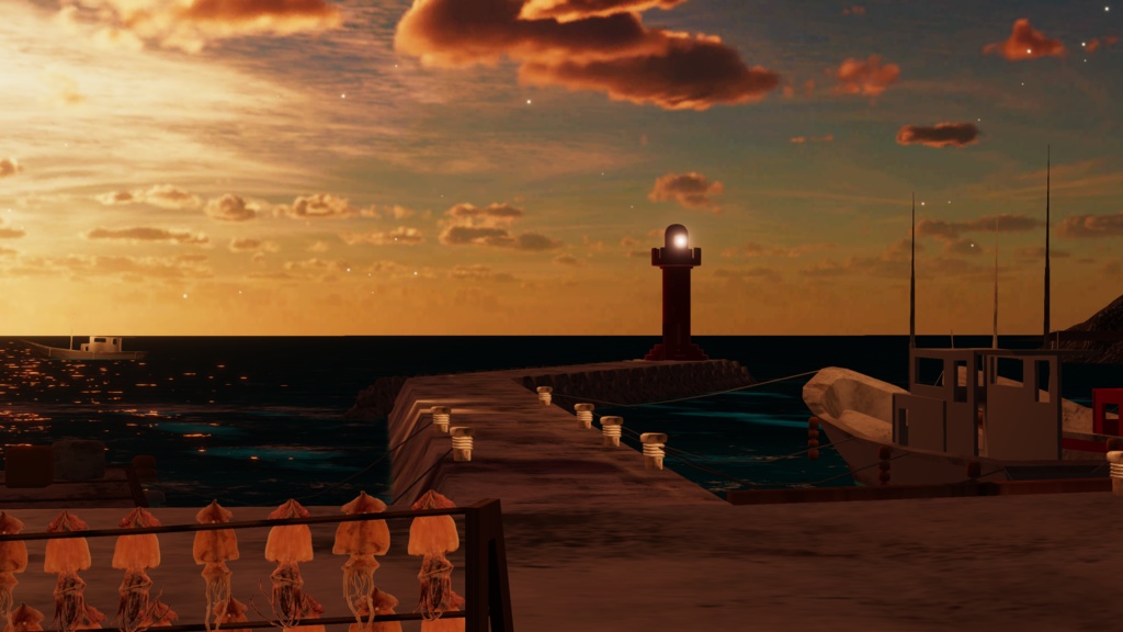 WARUDO(PRO/STANDARD) ENVIRONMENT - W054-FISHING VILLAGE (2in1)