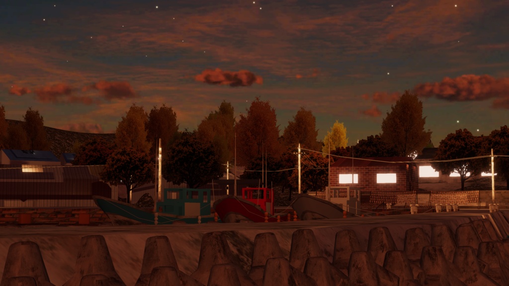 WARUDO(PRO/STANDARD) ENVIRONMENT - W054-FISHING VILLAGE (2in1)