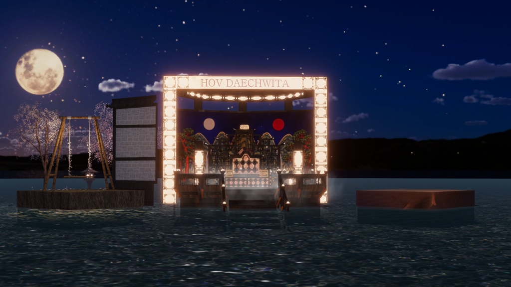 WARUDO(PRO/STANDARD) SHOWCASE ENVIRONMENT - V001-ORIENTAL-1(DAECHIWTA set)3in1