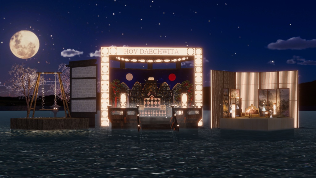 WARUDO(PRO/STANDARD) SHOWCASE ENVIRONMENT - V001-ORIENTAL-1(DAECHIWTA set)3in1