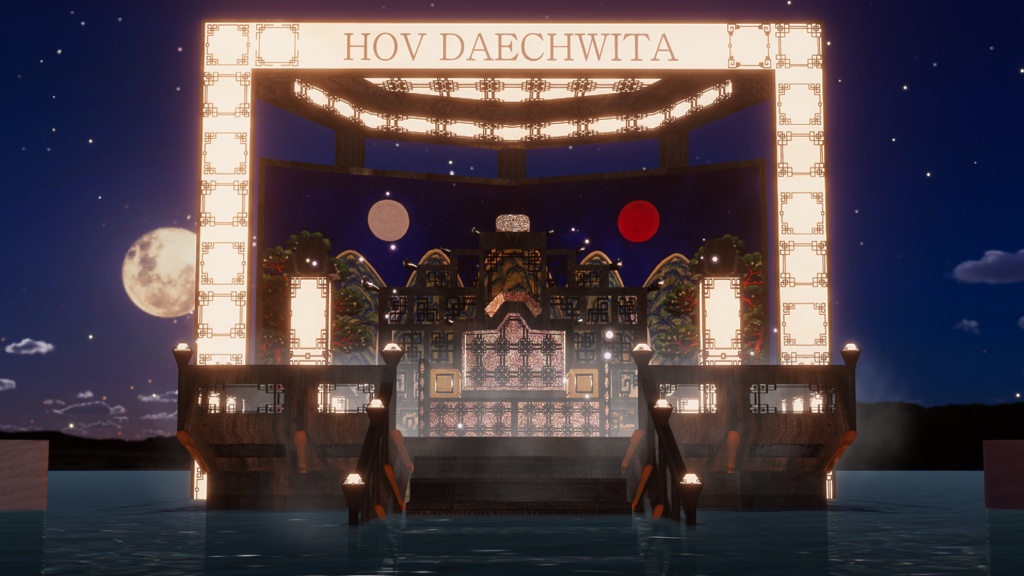 WARUDO(PRO/STANDARD) SHOWCASE ENVIRONMENT - V001-ORIENTAL-1(DAECHIWTA set)3in1