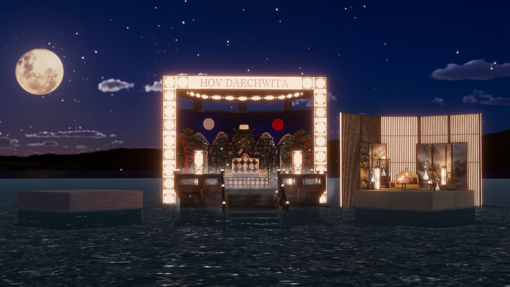 WARUDO(PRO/STANDARD) SHOWCASE ENVIRONMENT - V001-ORIENTAL-1(DAECHIWTA set)3in1