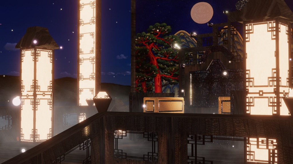 WARUDO(PRO/STANDARD) SHOWCASE ENVIRONMENT - V001-ORIENTAL-1(DAECHIWTA set)3in1