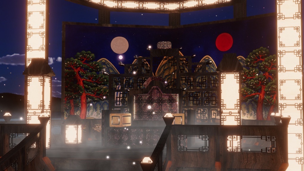 WARUDO(PRO/STANDARD) SHOWCASE ENVIRONMENT - V001-ORIENTAL-1(DAECHIWTA set)3in1